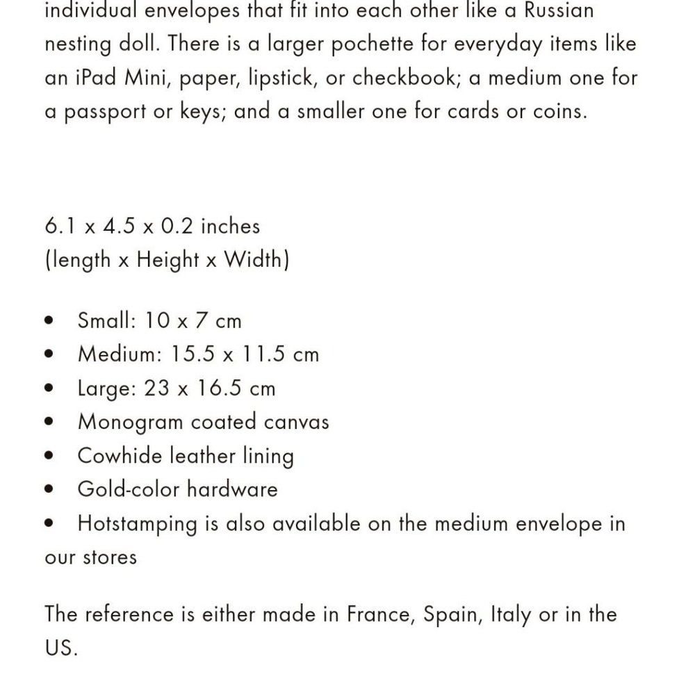 Authentic Louis Vuitton Kirigami Pochette 3pc set w/ 3 Inserts & 2 purse straps - Picture 4 of 4